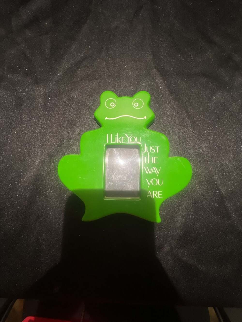 Vintage Abbey Press Frog Picture Frame 'I Like You Just The Way You Are'